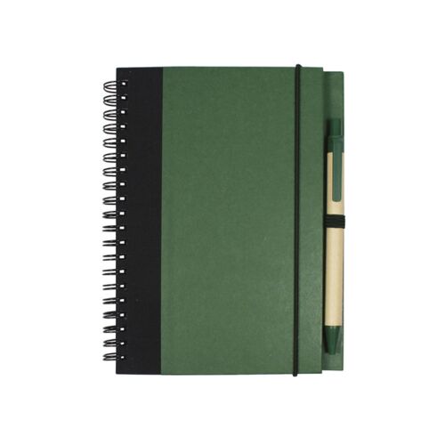 Contrast Paperboard Spiral Notebook & Pen 5.5" X 7.125" Thumbnail