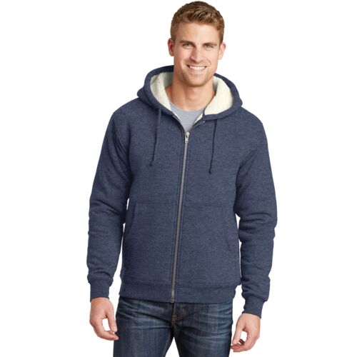 Heavyweight Sherpa Lined Hooded Fleece Jacket Thumbnail