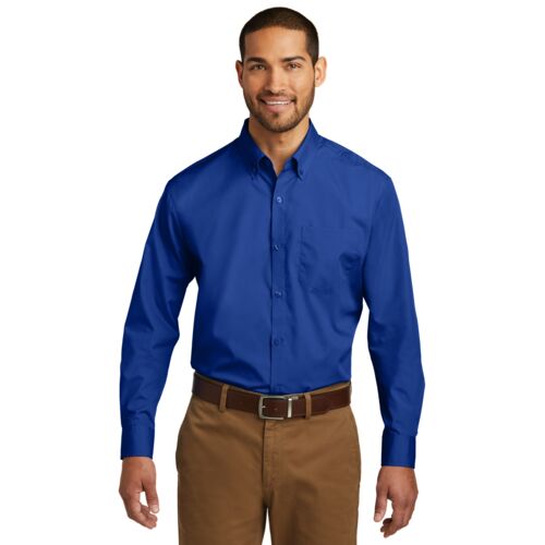 Tall Long Sleeve Carefree Poplin Shirt Thumbnail