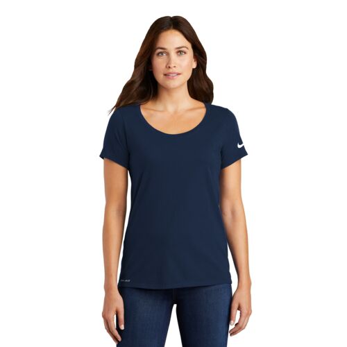 Women's Dri FIT Cotton/Poly Scoop Neck Tee Thumbnail