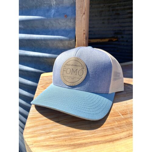 FOMO PATCH HAT - 104C HEATHER/SMOKE BLUE/BEIGE Thumbnail