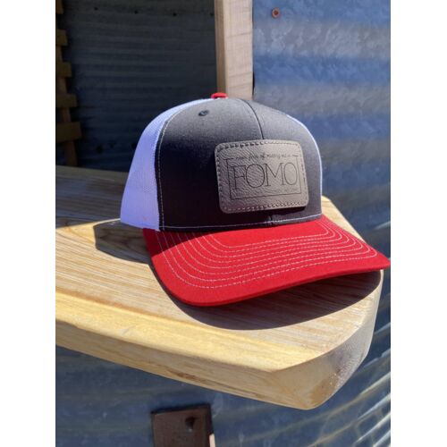 FOMO PATCH HAT - 112 Black/White/Red Thumbnail