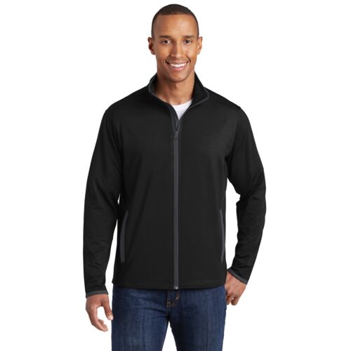 Sport Wick ® Stretch Contrast Full Zip Jacket Thumbnail