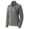 Women's Heather Microfleece Full Zip Jacket Thumbnail