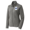 Women's Heather Microfleece Full Zip Jacket Thumbnail
