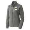 Women's Heather Microfleece Full Zip Jacket Thumbnail