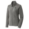 Women's Heather Microfleece Full Zip Jacket Thumbnail